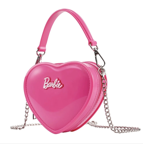 Barbie Handbags - Barbie Heart Jelly Crossbody Bag Purse